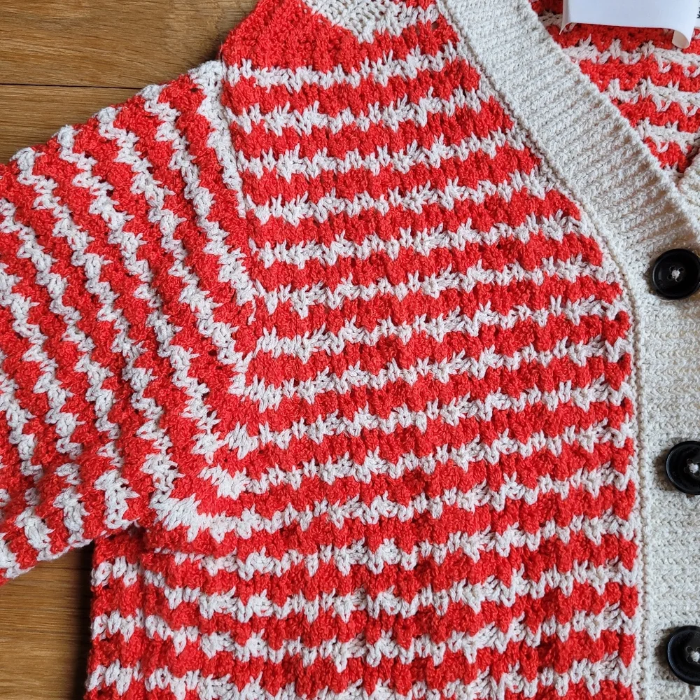 Worn Once! Closed Crochet Cardigan Arabiata - Picture 5 of 16